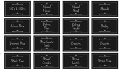 Daisy Black Pantry & Spice Sticker Labels -Pretty Little Designs Screen Shot 2018 05 25 at 10.12.31 am