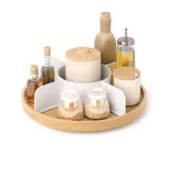 Umbra Bellwood Lazy Susan White/Natural 7 Umbra Bellwood Lazy Susan White/Natural -Pretty Little Designs Umbra Bellwood Lazy Susan