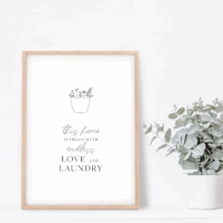 Laundry Wall Art - Love And Laundry