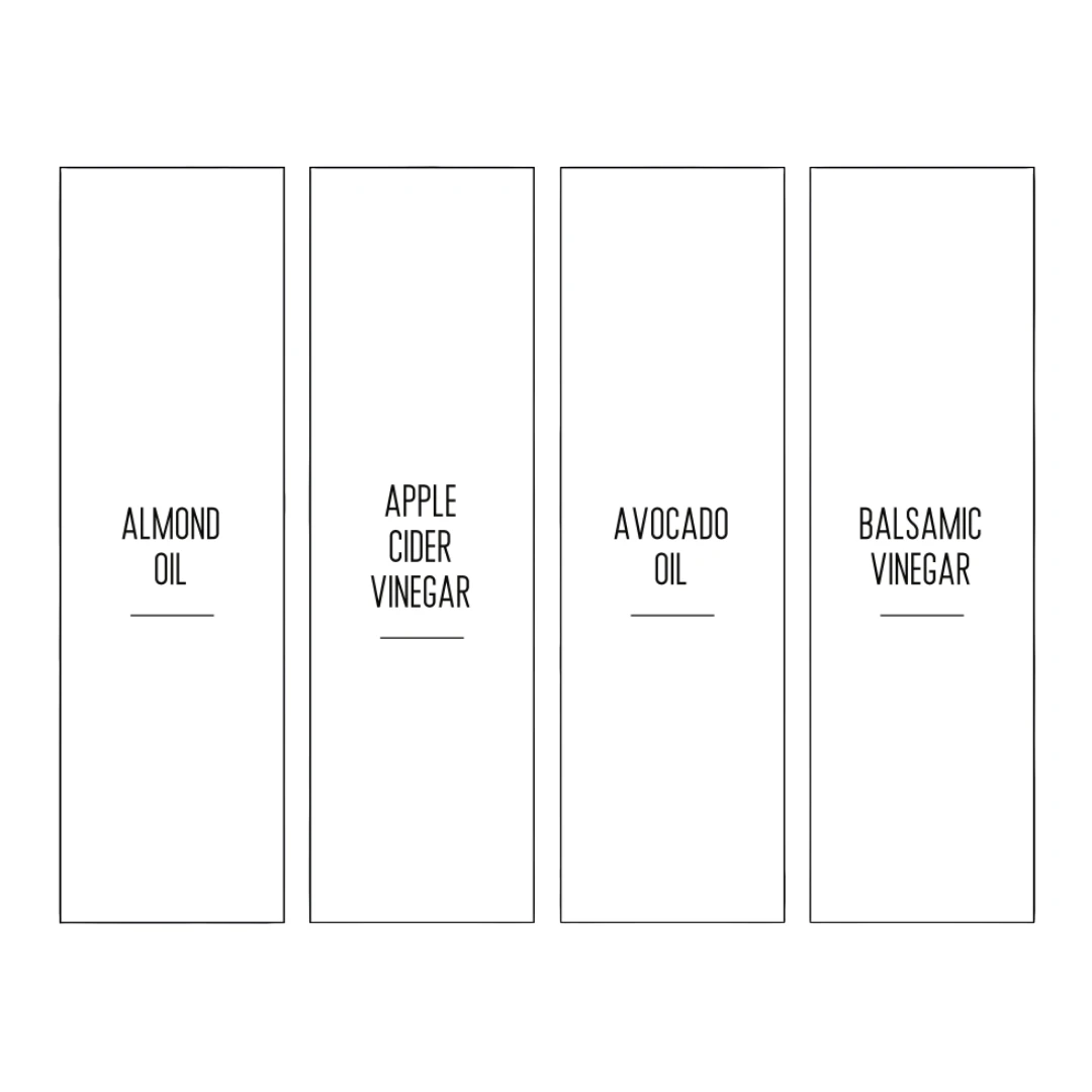 Modern Minimalist Oil, Vinegar & Syrup Labels - 36 Stickers 8 Modern Minimalist Oil, Vinegar & Syrup Labels - 36 Stickers - Image 6