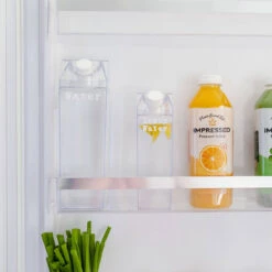 Clear Milk Bottle Carton Drink Container -Pretty Little Designs Water Bottle Milk Carton