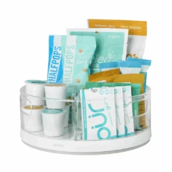 Youcopia Crazy Susan Turntable W/ 3 Bins