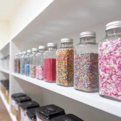 Square Glass Shaker Spice Jars | 12Pcs & 24Pcs Sets 11 Square Glass Shaker Spice Jars | 12Pcs & 24Pcs Sets -Pretty Little Designs airtight square glass spice jar