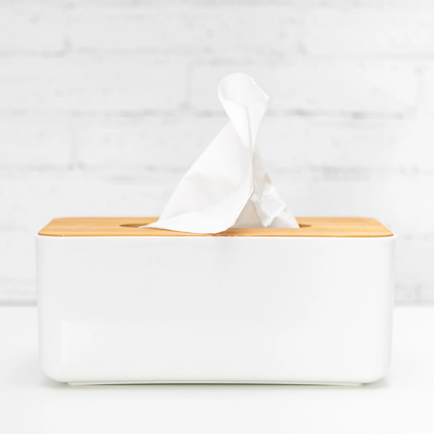 Tissue Box With Bamboo Lid 4 Tissue Box With Bamboo Lid - Image 2