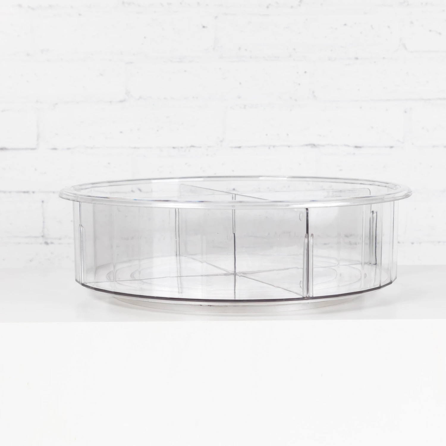Clear Divided Lazy Susan 3 Clear Divided Lazy Susan