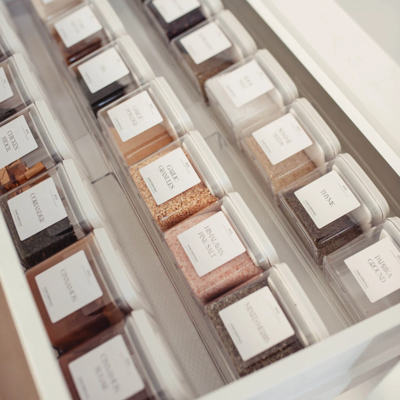 Luxe Minimalist Spice Labels 3 Luxe Minimalist Spice Labels