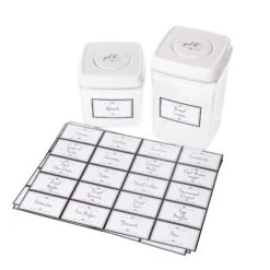 Daisy White Pantry Label Pack