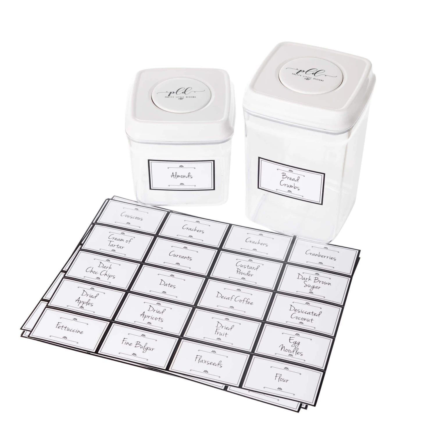 Daisy White Pantry Label Pack 3 Daisy White Pantry Label Pack