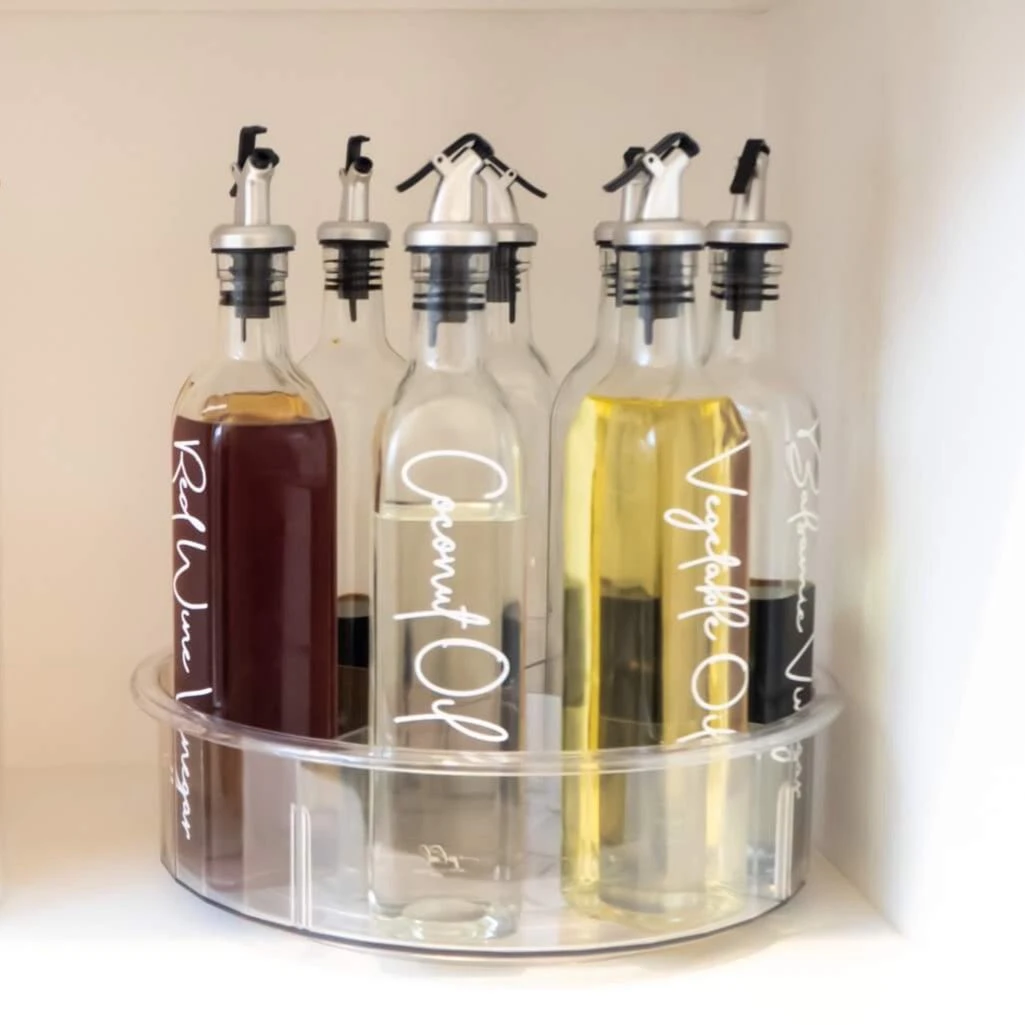 Clear Divided Lazy Susan 7 Clear Divided Lazy Susan - Image 5