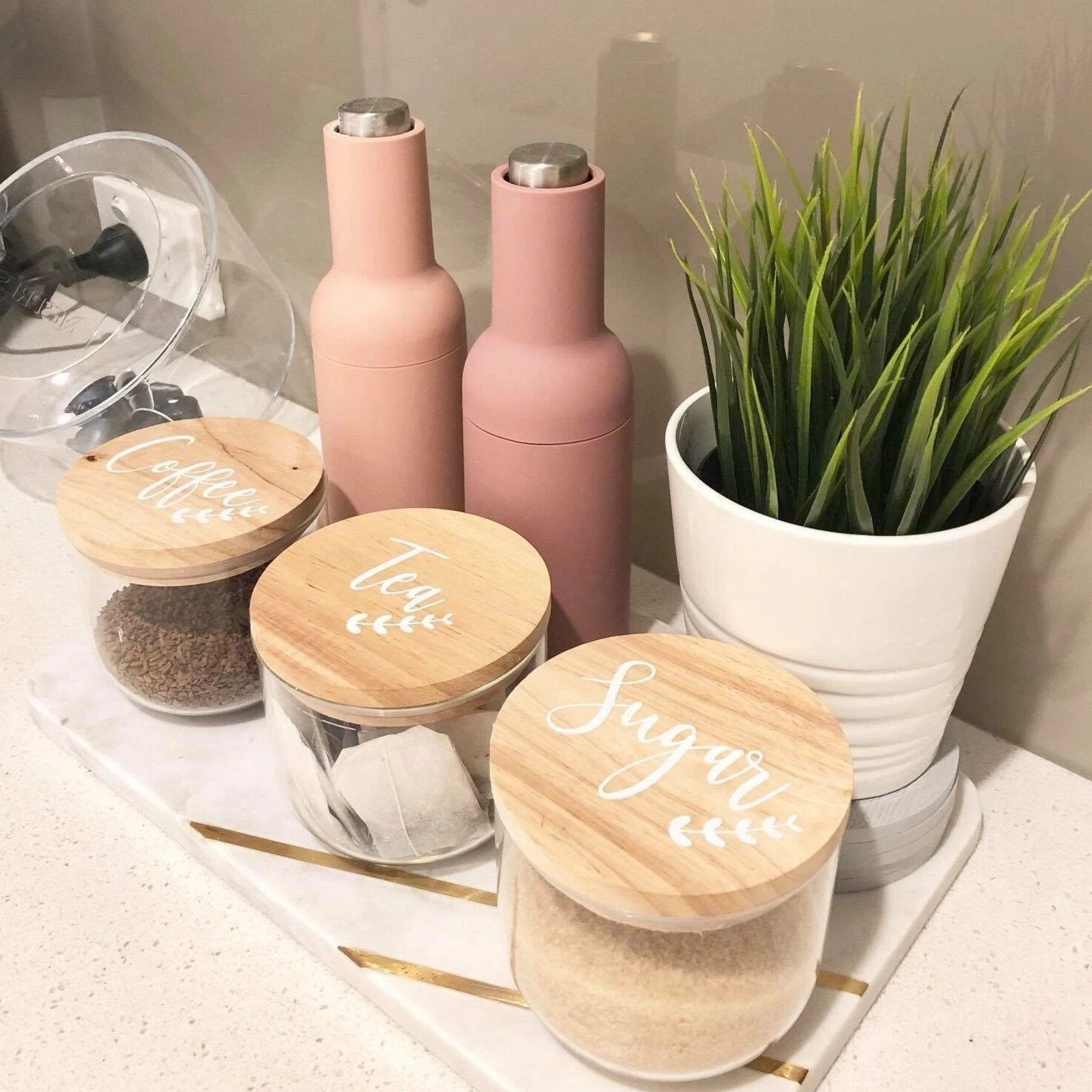 Orchid Tea, Coffee Sugar Canister Labels 4 Orchid Tea, Coffee Sugar Canister Labels - Image 2