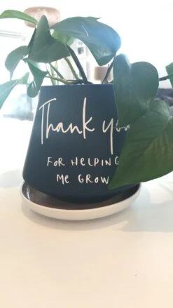 Thanks For Helping Me Grow Label