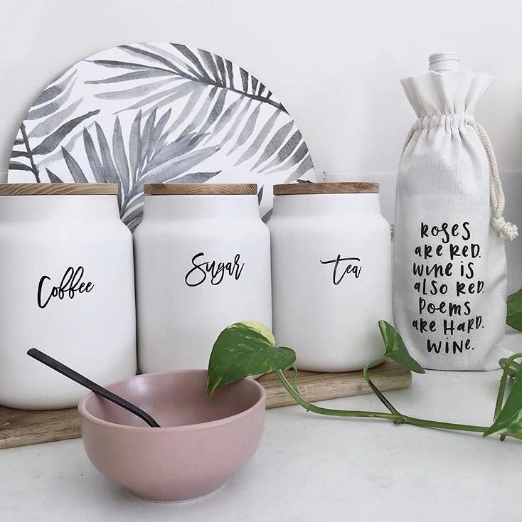 Peony Tea, Coffee Sugar Labels 4 Peony Tea, Coffee Sugar Labels - Image 2