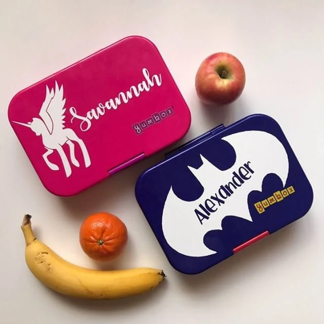 Personalised Lunch Box Labels Set 3 Personalised Lunch Box Labels Set