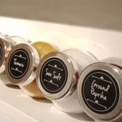 Daisy Black Pantry & Spice Sticker Labels -Pretty Little Designs image ea60d2db cef8 4291 8553 09e164206f10