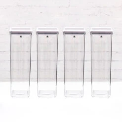 White Cereal Bundle 4 X 3.2L Airtight Push-Top Containers