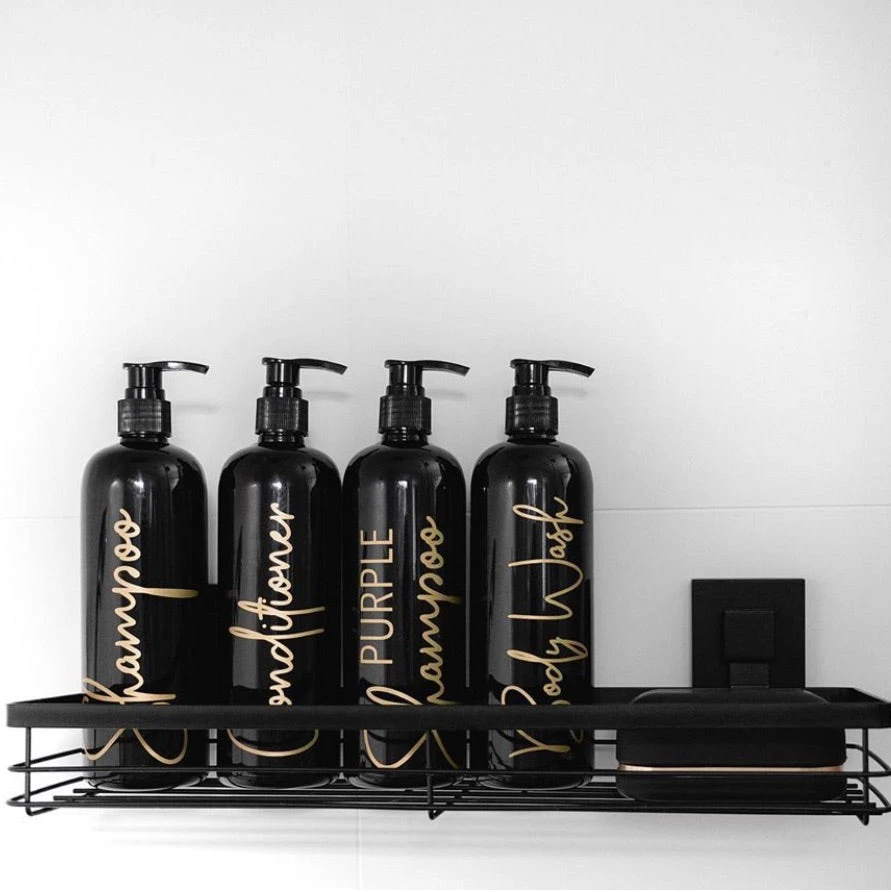 Tulip Bathroom Bottles, Pump & Label - Perfect For Shampoo, Conditioner Etc 6 Tulip Bathroom Bottles, Pump & Label - Perfect For Shampoo, Conditioner Etc - Image 4