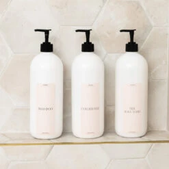 Luxe Minimalist Bathroom Labels