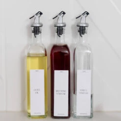 Luxe Minimalist Oil Bottle Labels