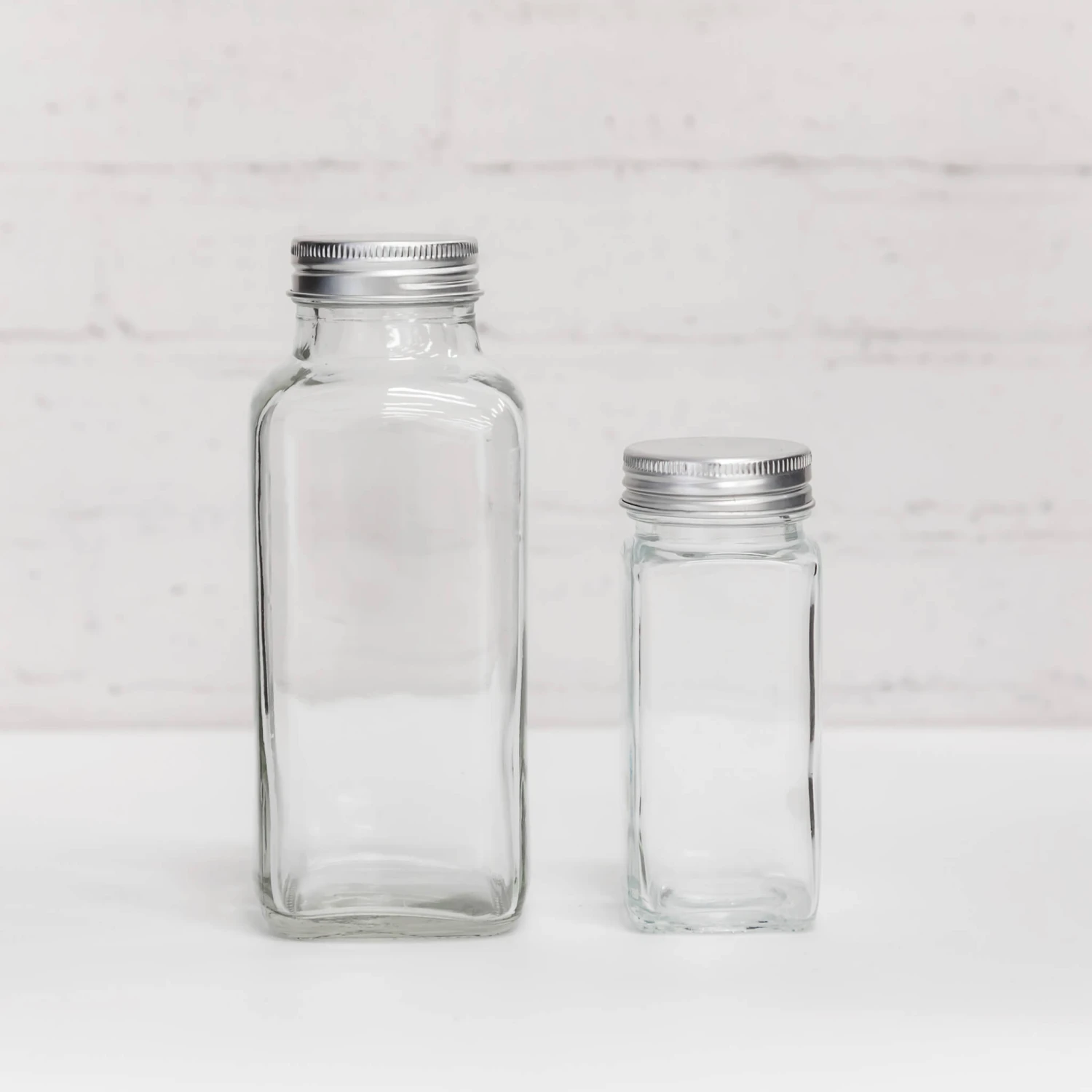 Square Glass Shaker Spice Jars | 12Pcs & 24Pcs Sets 4 Square Glass Shaker Spice Jars | 12Pcs & 24Pcs Sets - Image 2