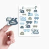 Name Sticker Pack - Retro Labels -Pretty Little Designs thumbnail creative white background