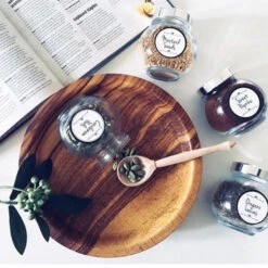 Daisy White Spice Label Pack -Pretty Little Designs waterproof spice labels